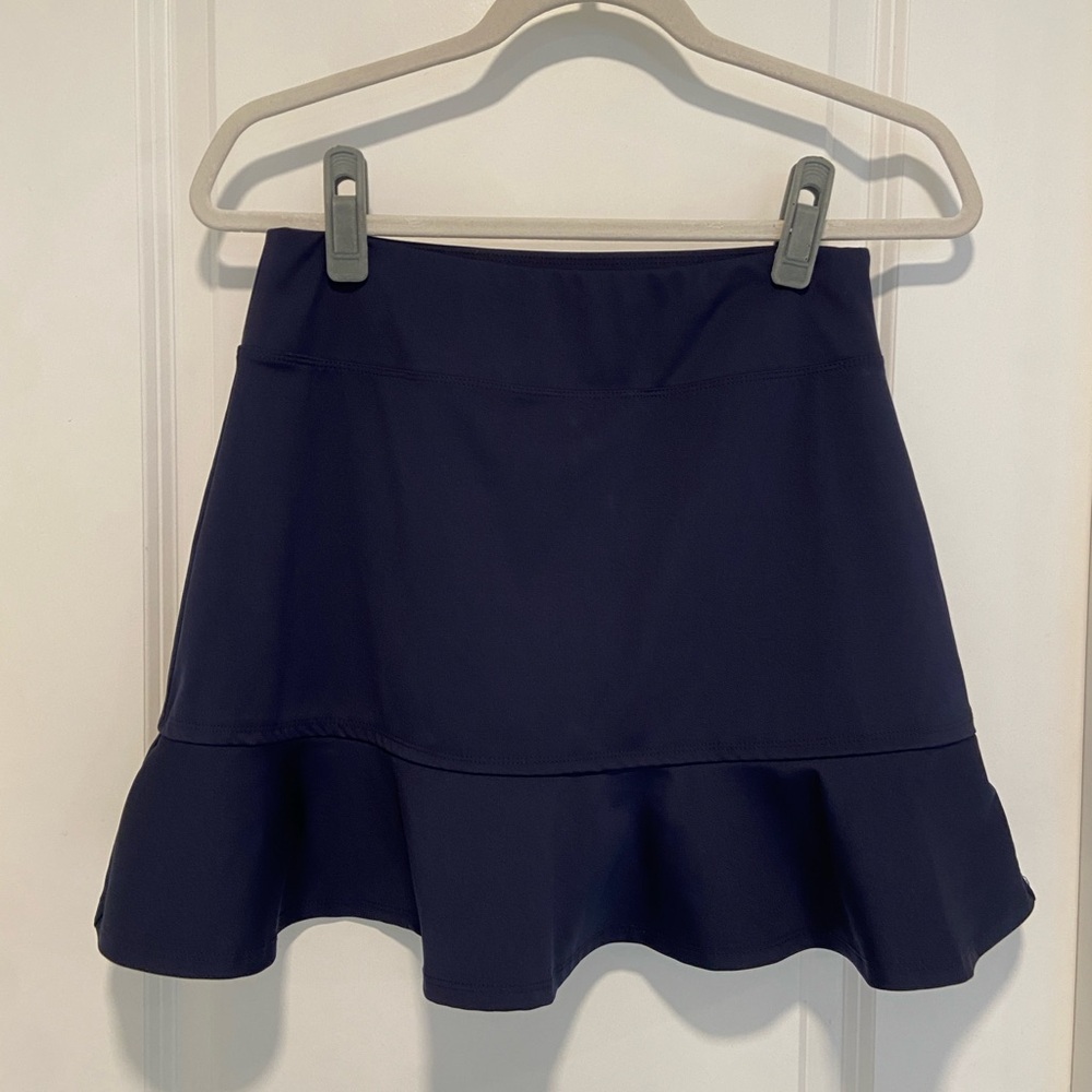 Tommy Bahama Active Ruffle Navy Blue Skort - Picture 2 of 5